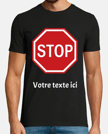 Camiseta detenerse para personalizar la manifestación personalizable