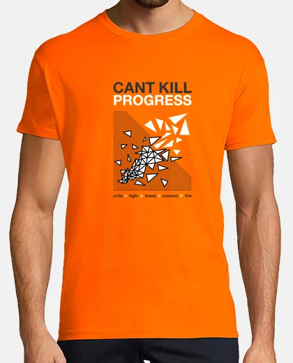 T-shirt deus ex sopraelevazione uccidere il progresso