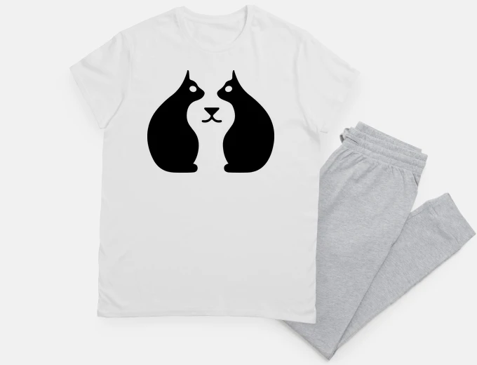 Pyjama deux chats et un chien