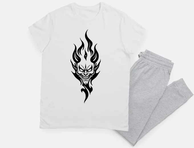 Pyjama devil flames