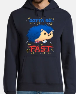devo andare veloce felpa sonic the hedgehog
