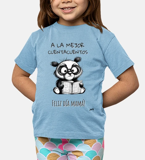 Ropa Dia de la madre, panda leyendo
