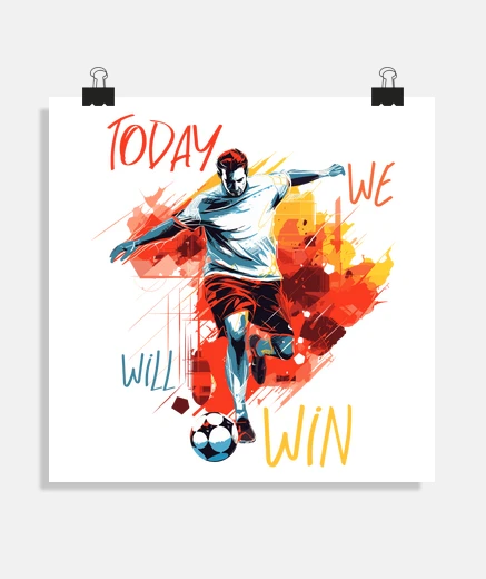 Póster Día de la victoria en el fútbol