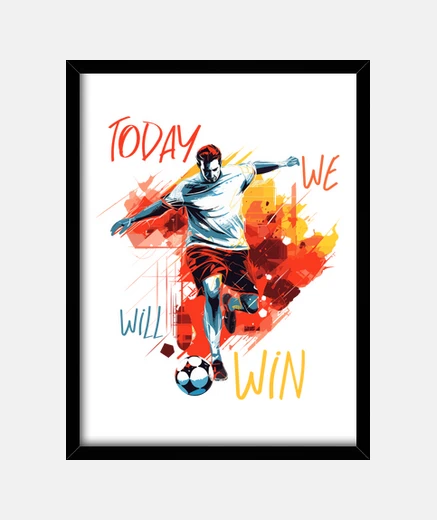 Cuadro Día de la victoria en el fútbol