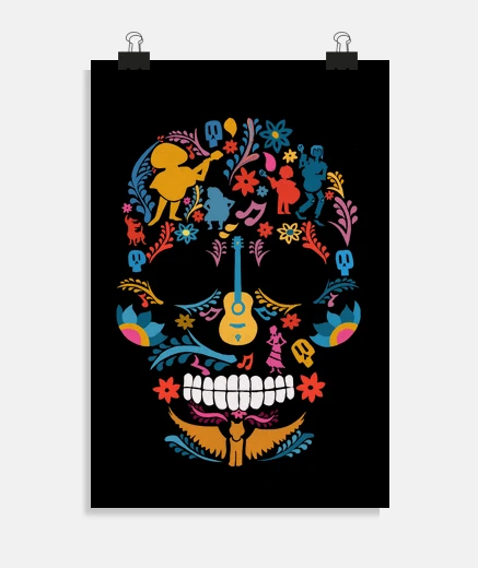 Poster dia de los muertos