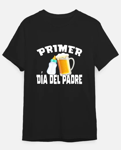 Camiseta dia del padre cerveza bebe papa en prac laTostadora