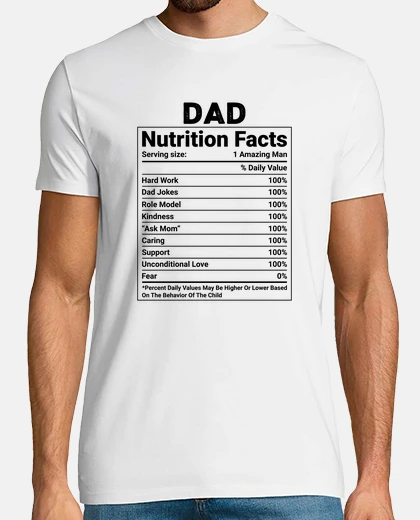 Camiseta dia del padre, la nutricion de mi papa, humor, chistosas
