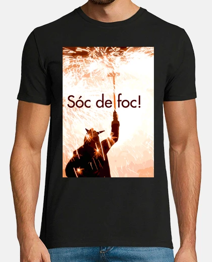 Camiseta Diablo de fuego encendido