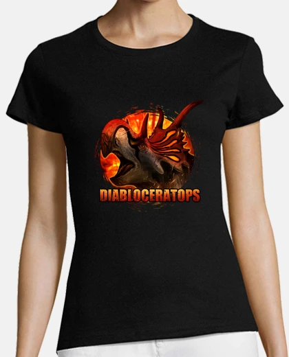T-shirt diabloceratops kaz - donna