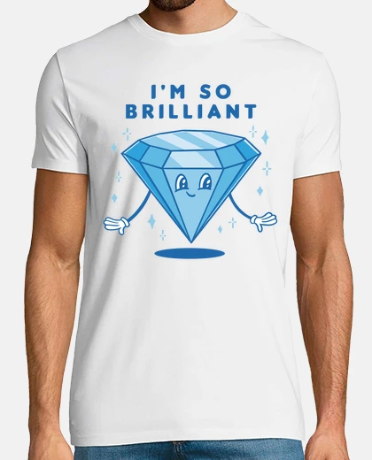 Camiseta diamante autoestima confianza en uno mismo brillante