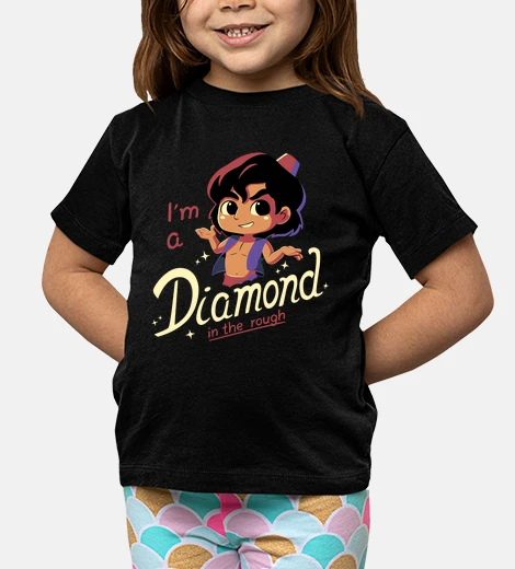Ropa Diamante en Bruto Aladdin Camiseta Niño