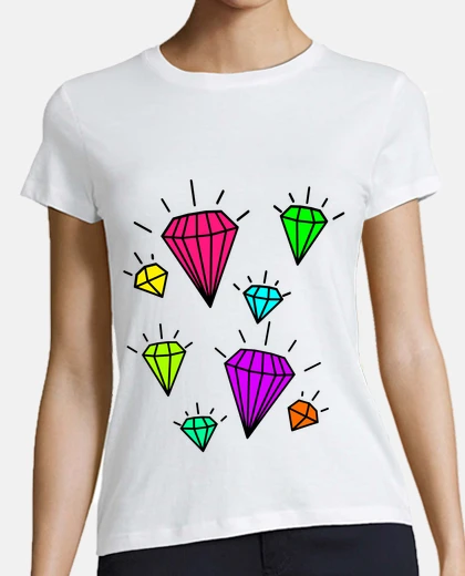 Tee-shirt diamants colorés