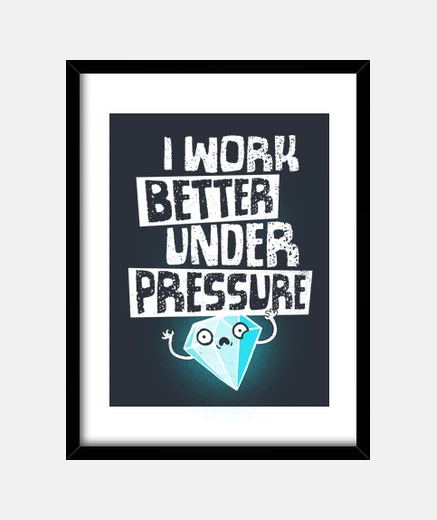 Quadro diamond - work sotto pressione - divertente