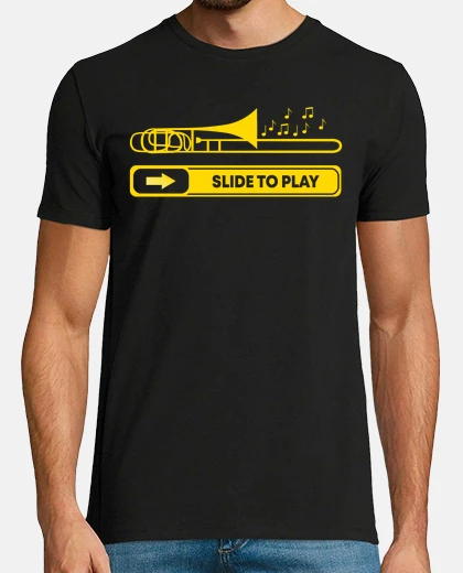 Playera diapositiva de trombón divertido para j