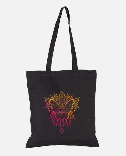 Bolsa dibujo de estilo de tatuaje de mariposa