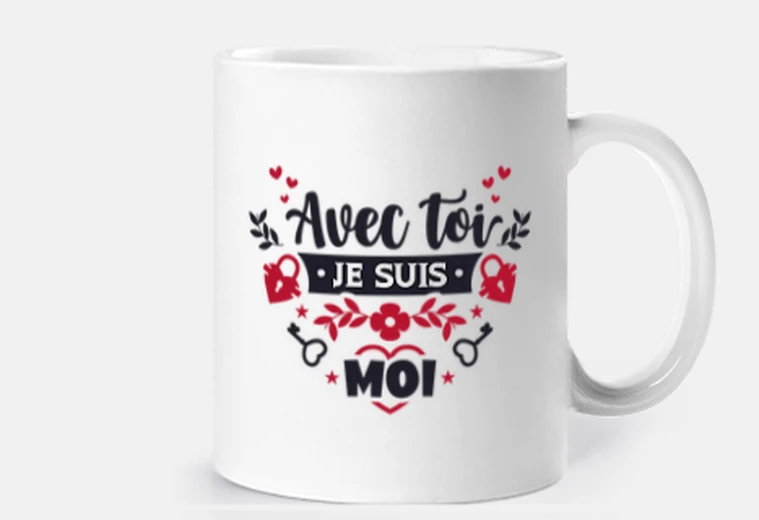 Tazza dichiarazione d&#39; amore , messaggio, personalizzabile, coppa, polo, vintage