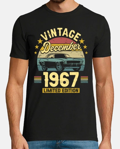 Camiseta Diciembre 1967 55 Años Cumpleaños