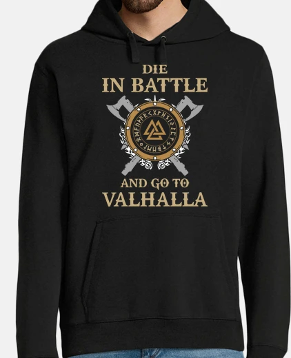 Sudadera Die in Battle... (Vikings)