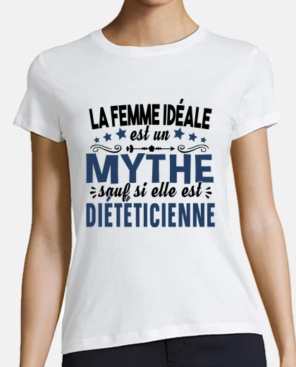 Tee-shirt Diététicienne Cadeau Métier Nutrition Humour