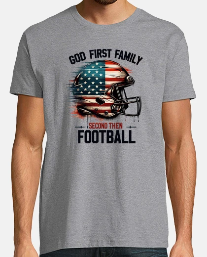 Tee-shirt Dieu d39abord la famille ensuite le foo