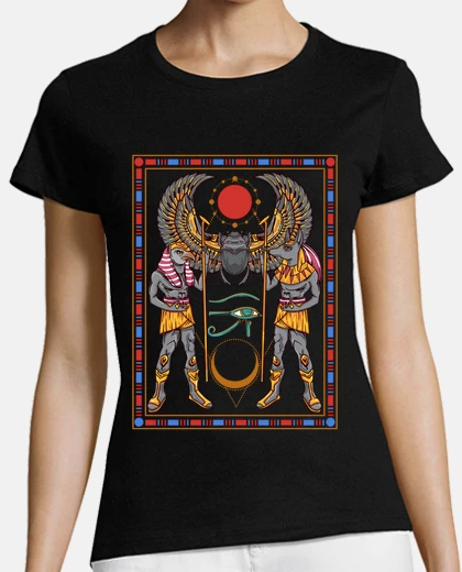 Tee-shirt dieux égyptiens hiéroglyphes egypte pharaon ra horus anubis ankh