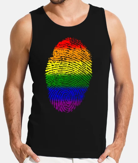 T-shirt digital fingerprint gay pride rainbow