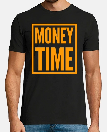 Camiseta dinero tiempo baloncesto eslogan camise