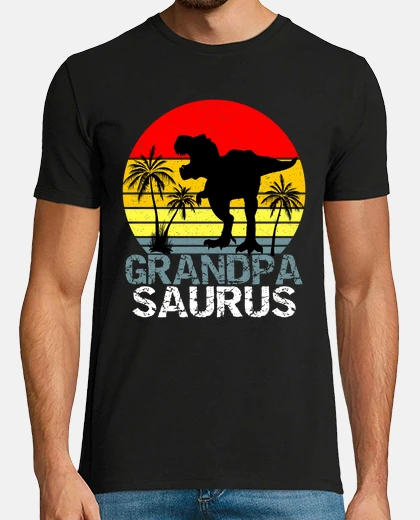 Tee-shirt dinosaure grandpasaurus t rex
