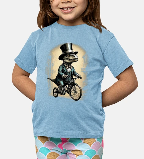 Ropa dinosaurio t-rex en bicicleta belle epo
