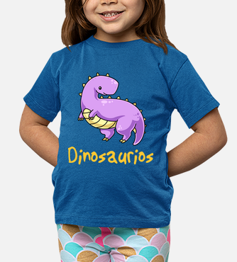 batería Disco Felicidades Camisetas niños dinosaurio púrpura... | laTostadora
