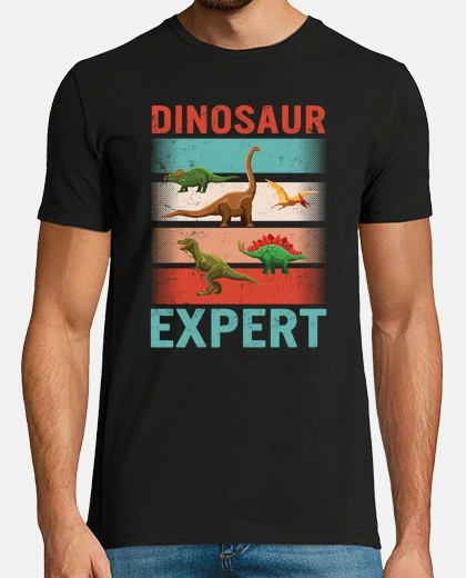 T-shirt dinosauro esperto camicia ragazze o ragazzi regalo amante dei dinosauri rettili brontosauro trex pte