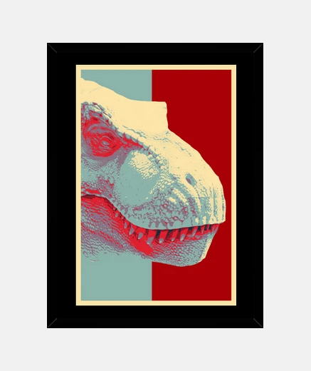 Quadro dinosaurosauro trex giurassico