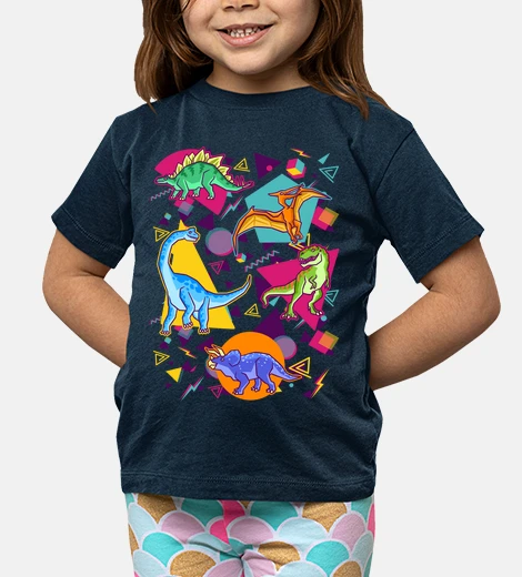 Children's dinosaurs retro 80s texture 90s jurassic park aesthetic