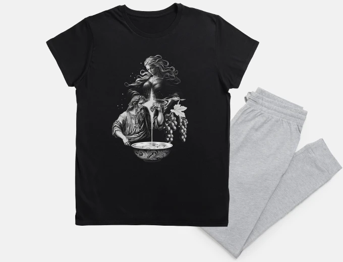Pyjama dionysus bacchus god of wine night sleep