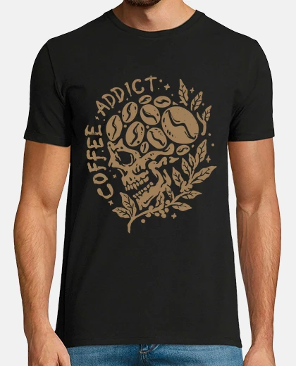 T-shirt dipendente dal caffè