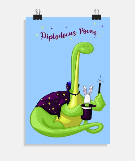 Poster diplodocus pocus
