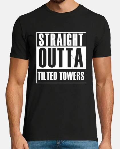 T-shirt direttamente fuori dalle torri inclinat