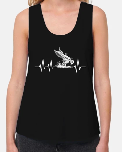 Tee-shirt dirt bike battement de coeur motocross