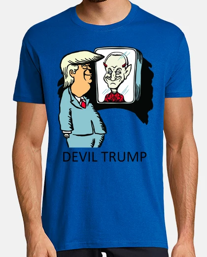 T-shirt discarica trump - demonio trump