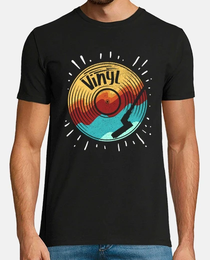 T-shirt disco in vinile vintage musica vinili disco lp