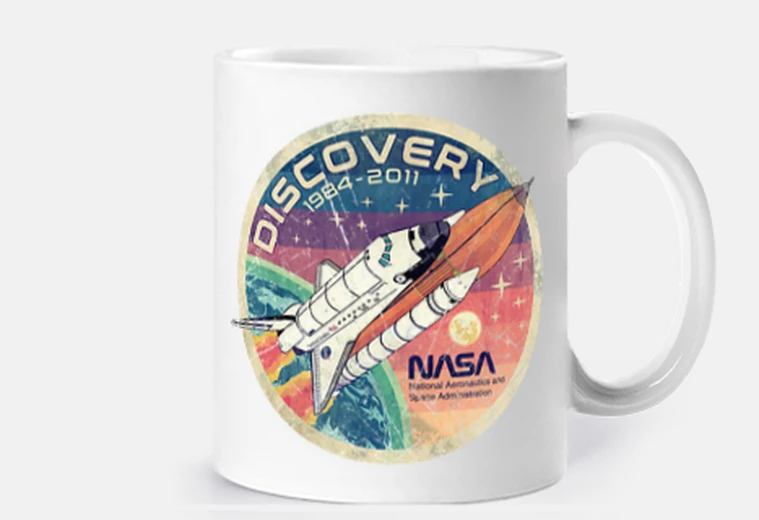 Taza Discovery 1984-2011 Vintage Emblem