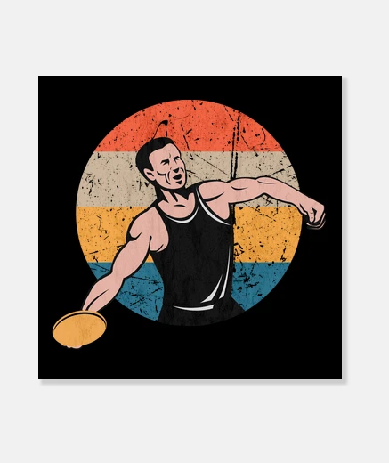 Wall discus thrower vintage athletics