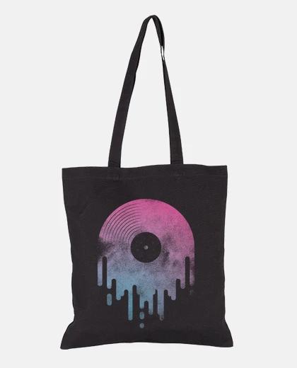 Borsa disegno blu gocciolante