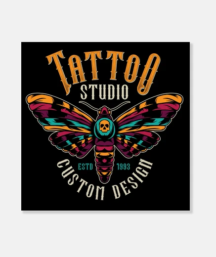 Stampa disegno custom tela tattoo studio