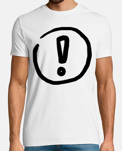 T-shirt disegno del punto esclamativo