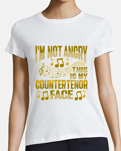 T-shirt disegno di voce di controtenore per un 