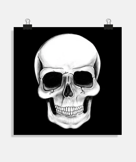 Poster disegno teschio !