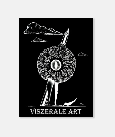 Lienzo Diseño 4: Impaled Eye Logo BK