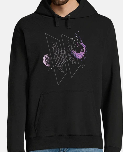 Sudadera diseño abstracto del espacio del agujer