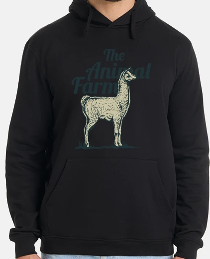 Sudadera Diseño Animal Mamífero LLama Retro